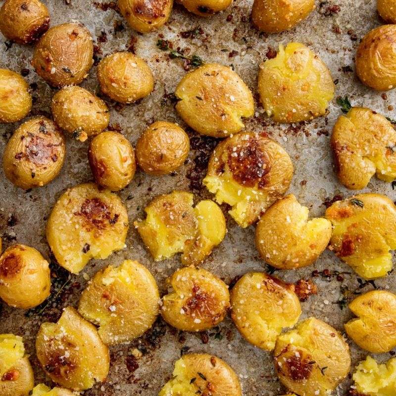 Garlic Smashed Potatoes