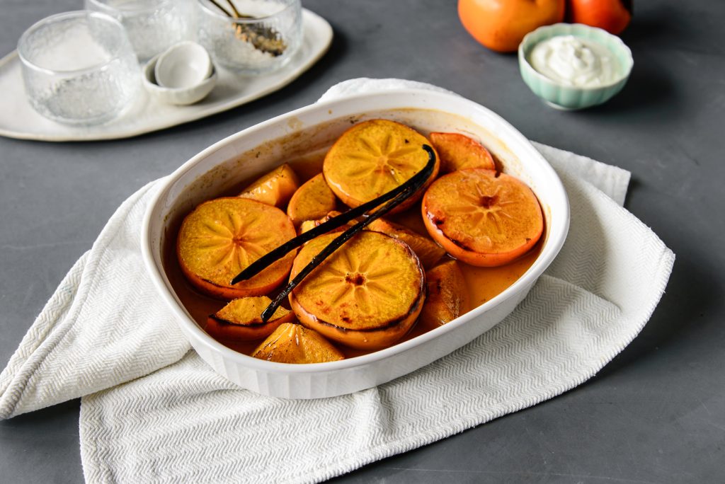 Honey Baked Persimmons