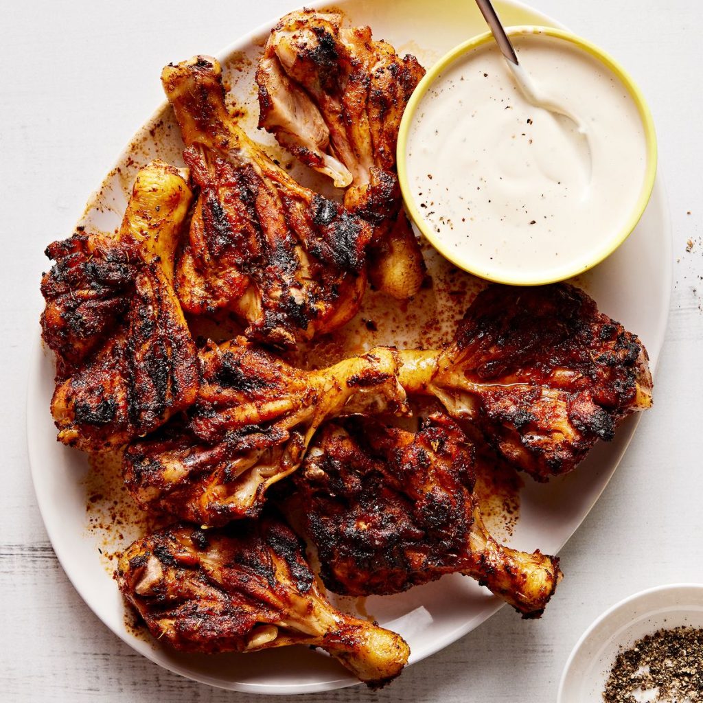 Butterflied Grilled Chicken Drumsticks