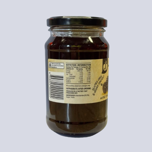 Blackberry Jam by Johnno’s Tasmania | 450g