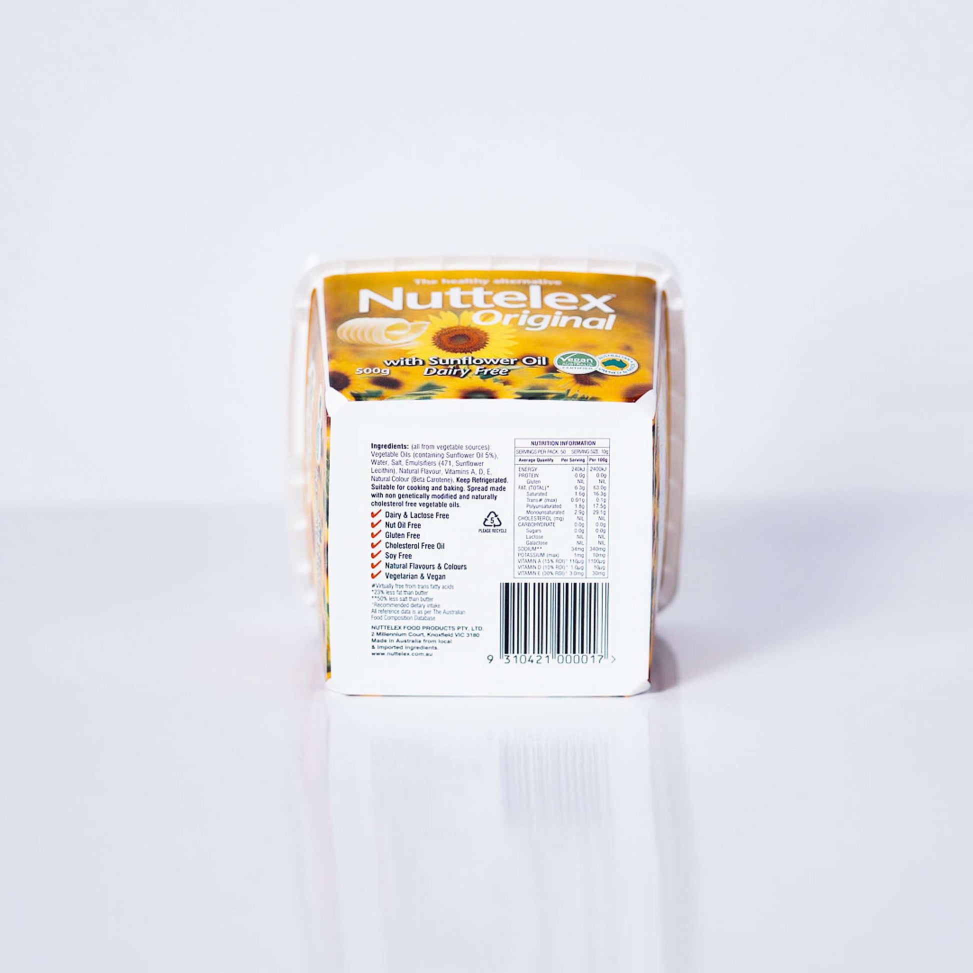 nuttelex dairy free butter 500g