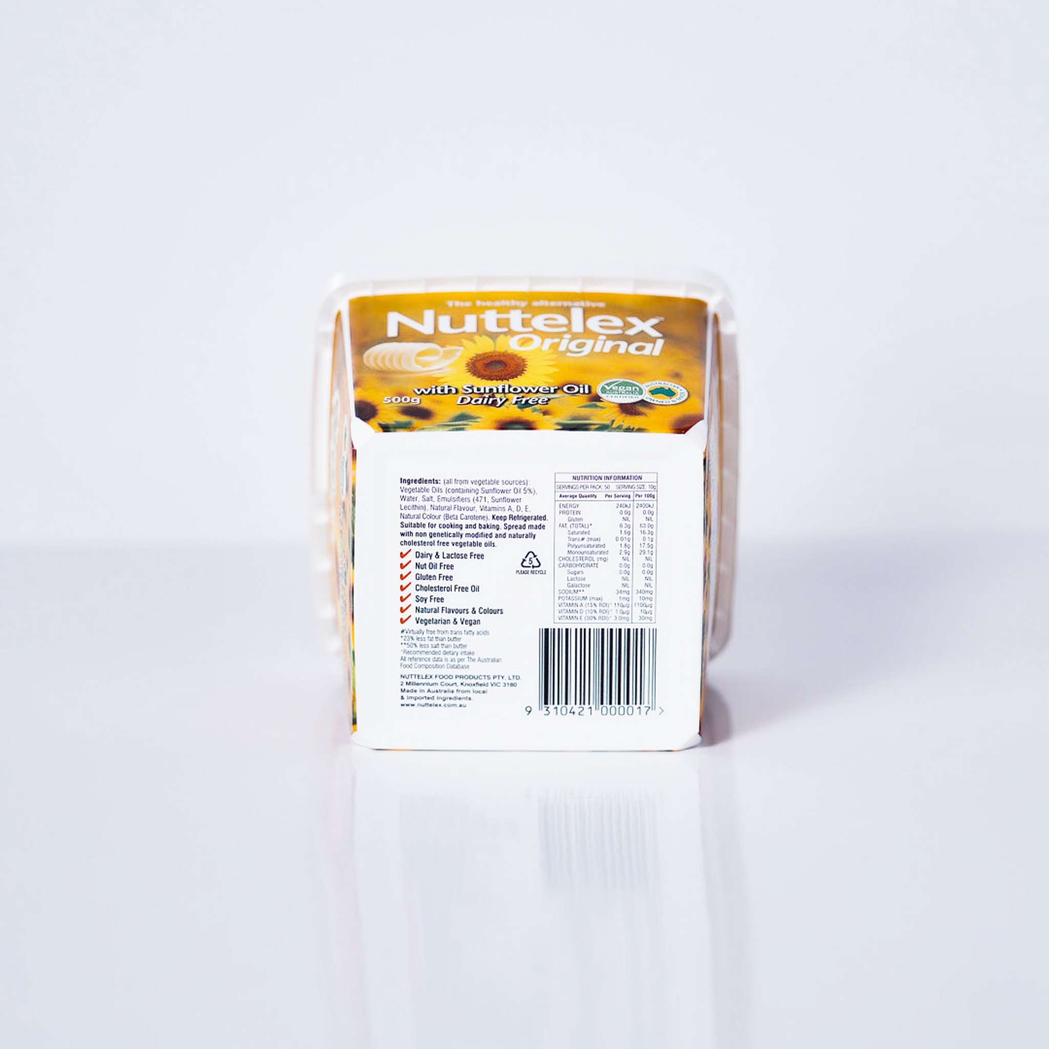 nuttelex dairy free butter 500g