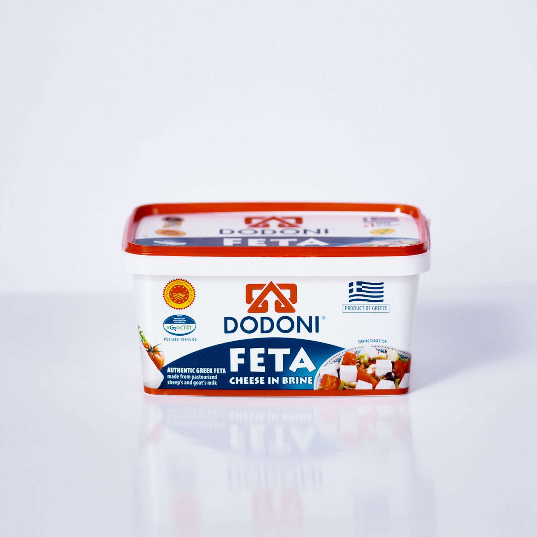 Cheese – Feta In Brine By Dodoni – 400g Tub