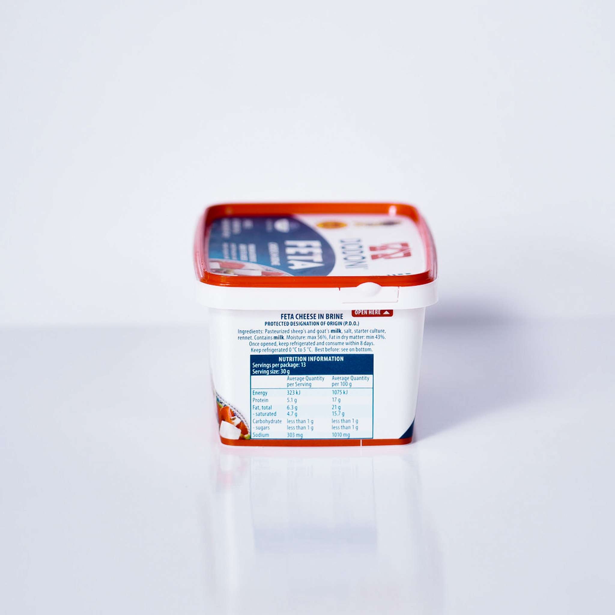 Cheese – Feta In Brine By Dodoni – 400g Tub
