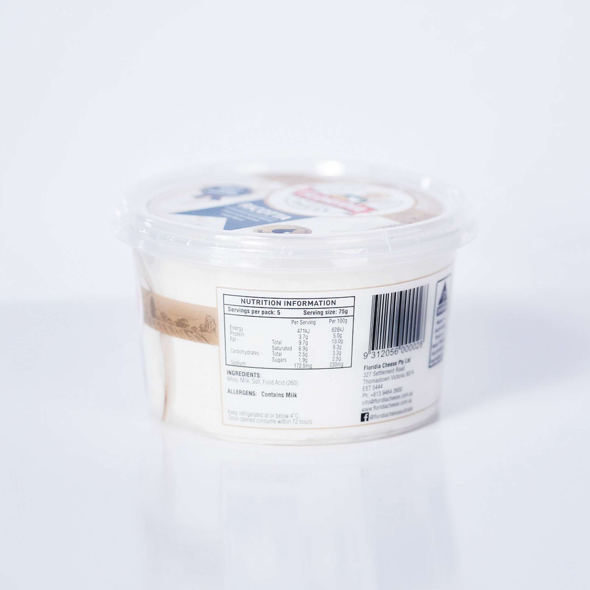 Ricotta Cheese By Floridia 375g