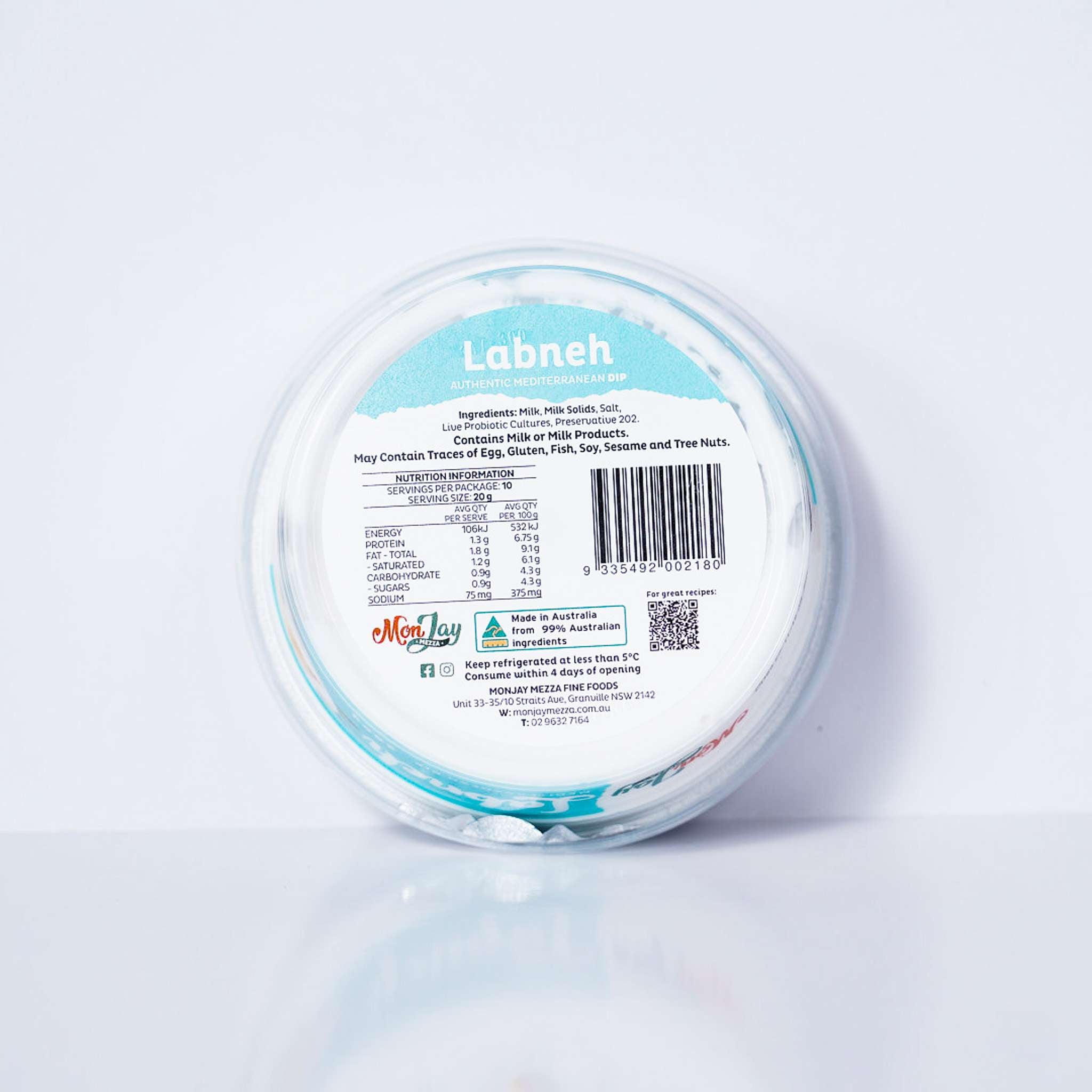 Dip – Labneh By Monjay Mezza 200g
