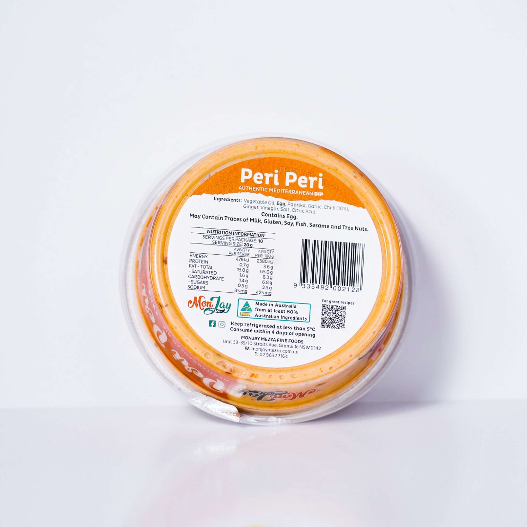Dip – Peri Peri By Monjay Mezza 200g