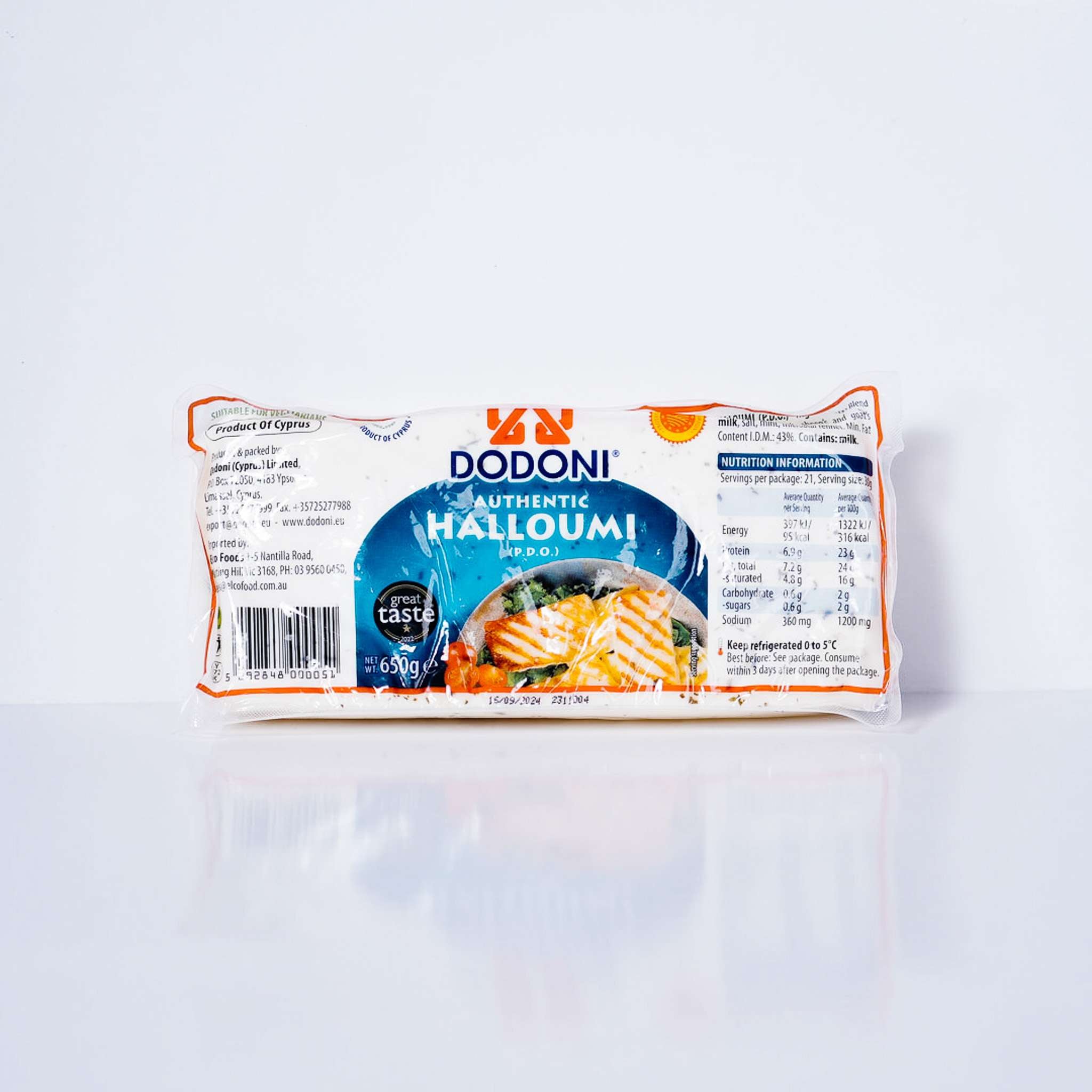 Halloumi Cyprus Cheese By Dodoni | 650g