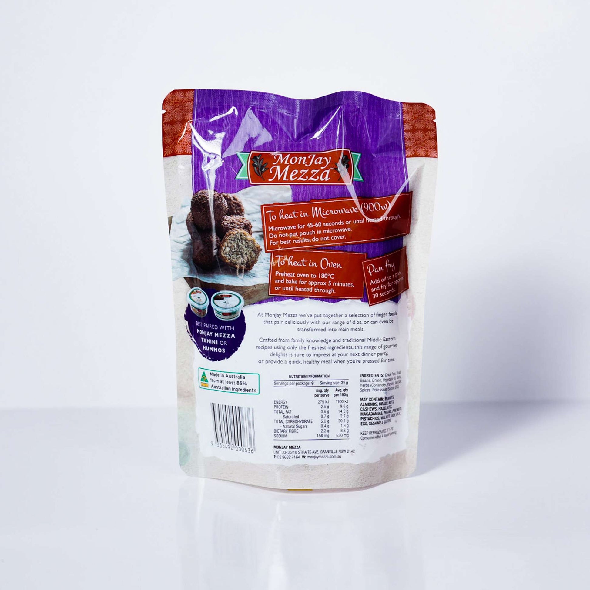 Monjay Mezza – Traditional Falafel 225g
