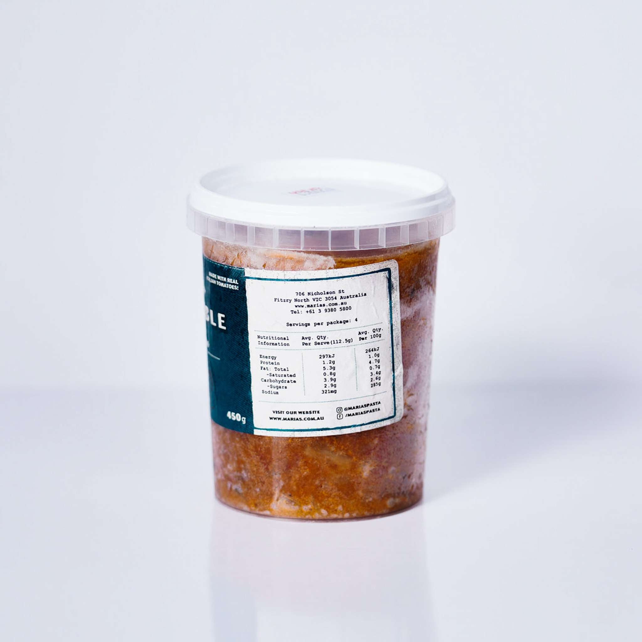 Roasted Vegetable Sauce 450g By Maria’s Pasta