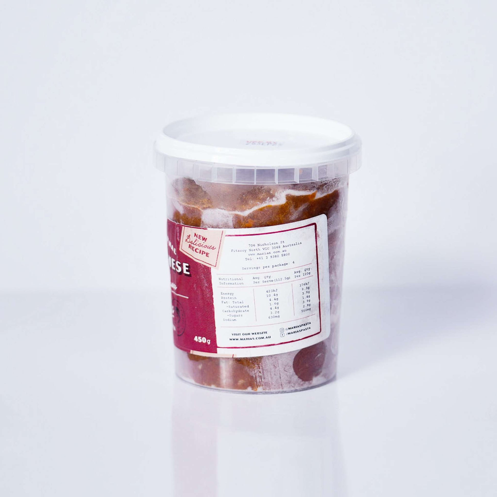 Bolognese Sauce 450g By Maria’s Pasta