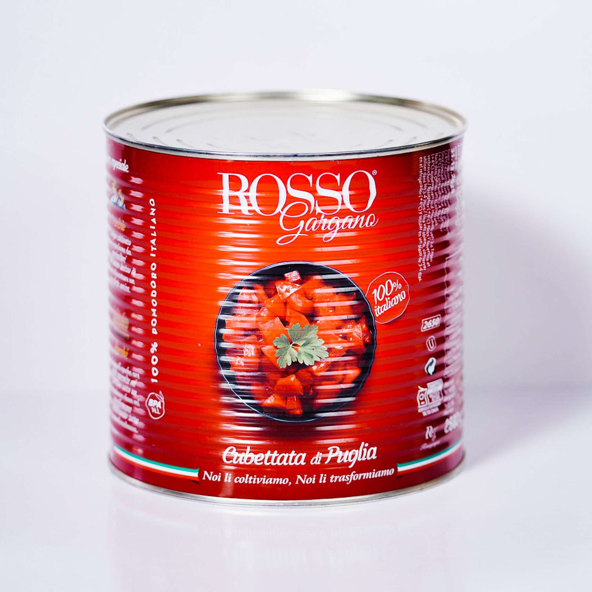 Tomato – Diced / Cubettata Di Puglia – By Rosso Gargano 2.5kg