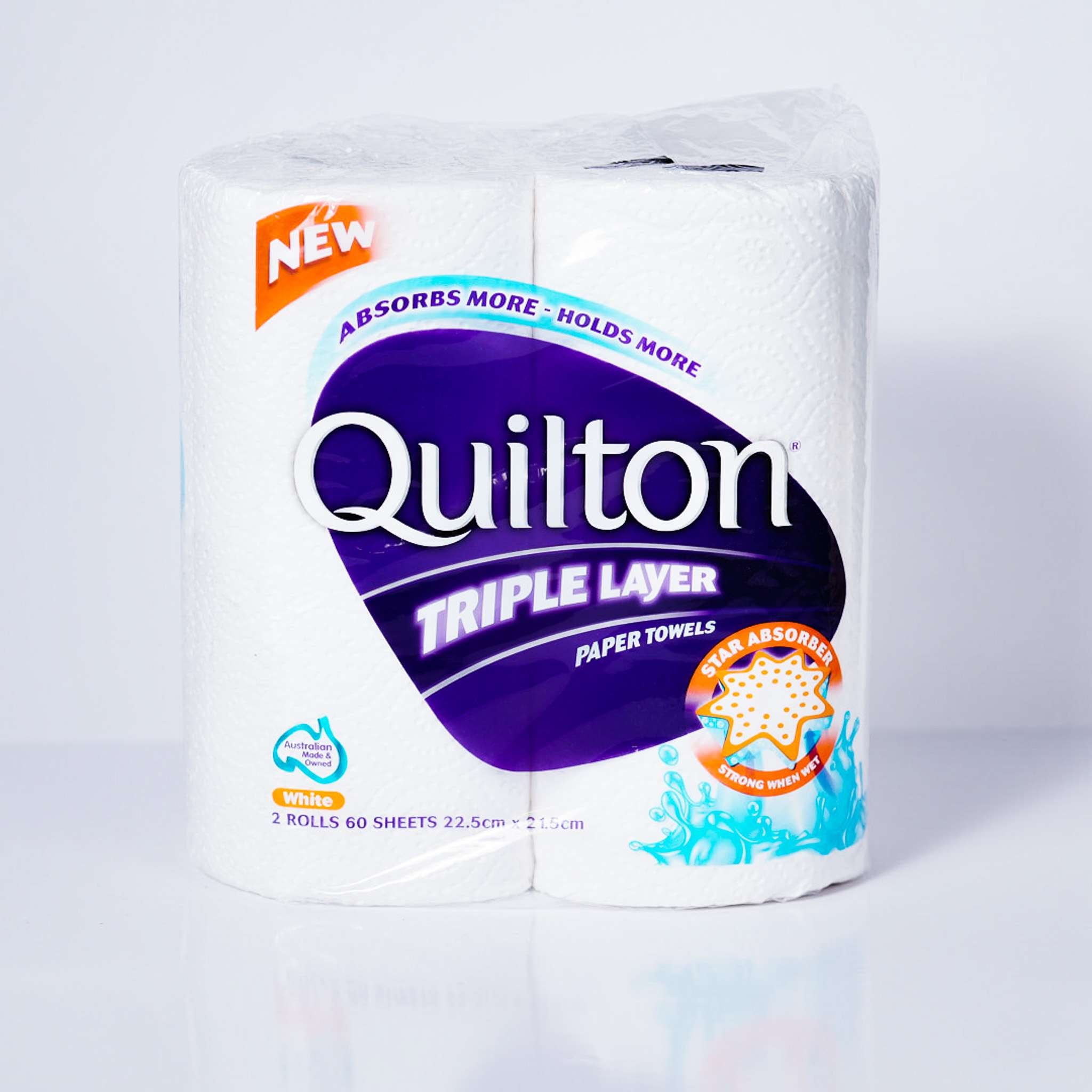 Paper Towels Quilton Triple Layer 2 Rolls