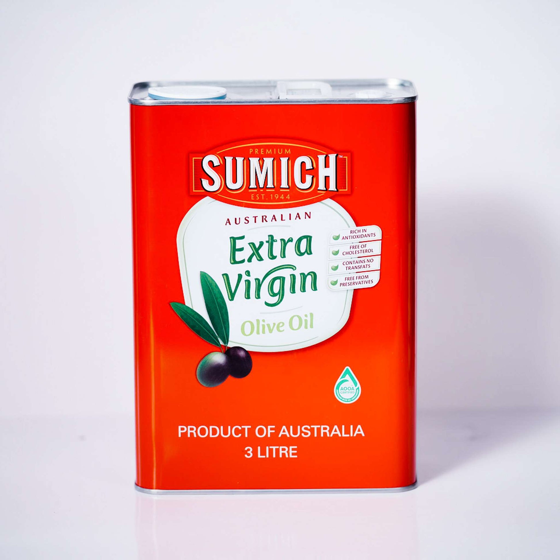 Oil – Extra Virgin Olive Oil By Sumich 3 Litre