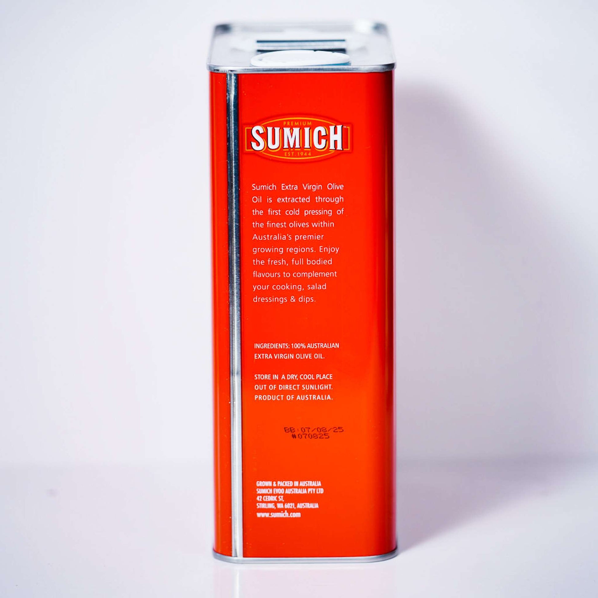 Oil – Extra Virgin Olive Oil By Sumich 3 Litre