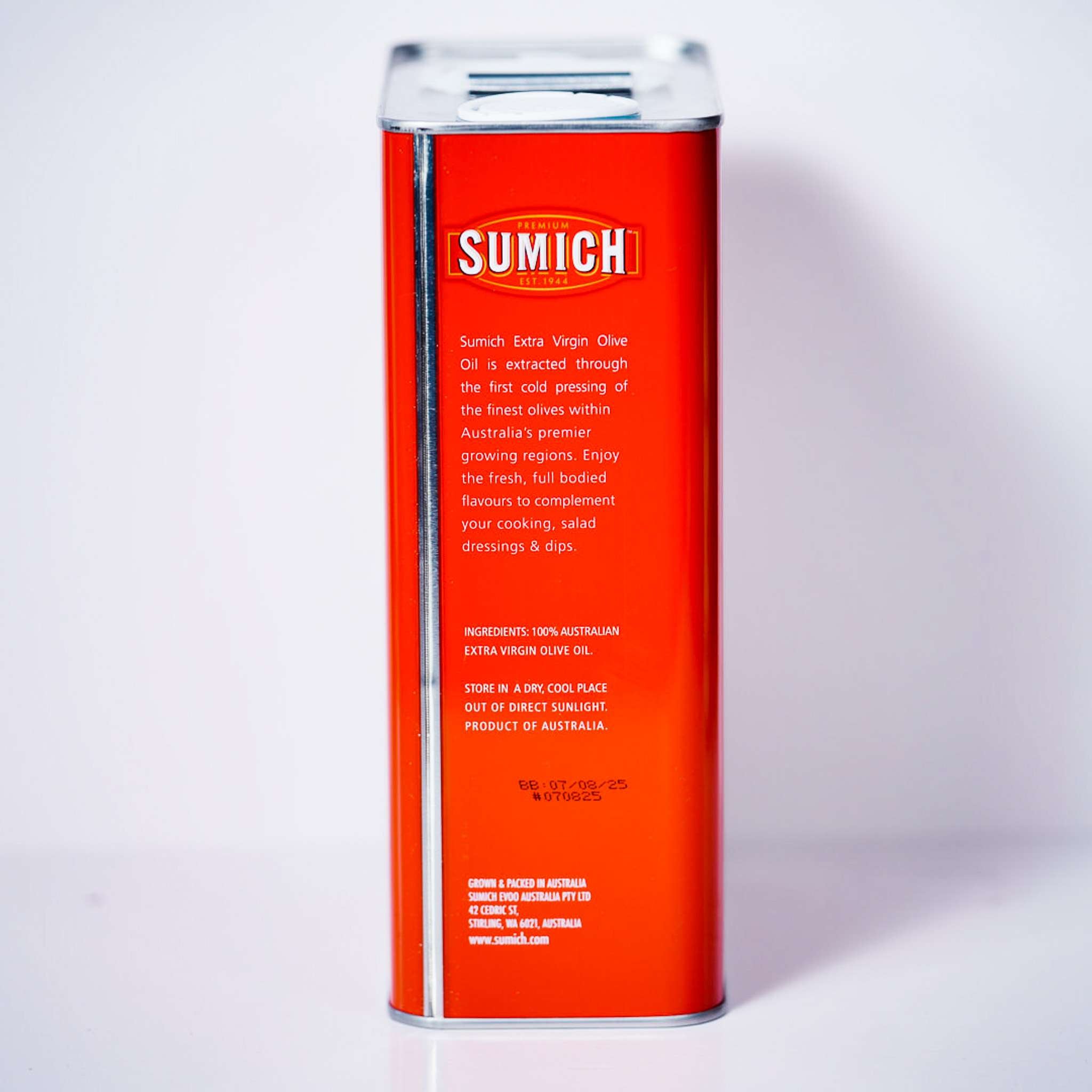 Oil – Extra Virgin Olive Oil By Sumich 3 Litre