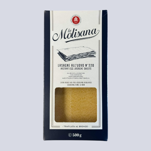 La Molisana Lasagne All’Uovo Instant Egg Trafilata Al Bronzo No.220 | 500g