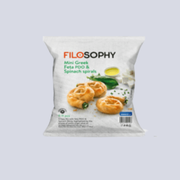 Filosophy Mini Greek Feta & Spinach Spirals | 1Kg