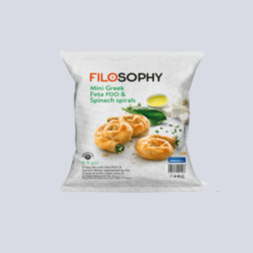 Filosophy Mini Greek Feta & Spinach Spirals | 1Kg