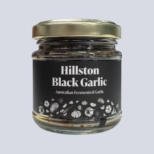 Black Garlic PEELED Cloves – Australian Fermented Premium Garlic By Hillston Farms | 75g Jar