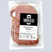 Bacon – Short Rindless Sliced – By Smith & Co. | 500g Packet
