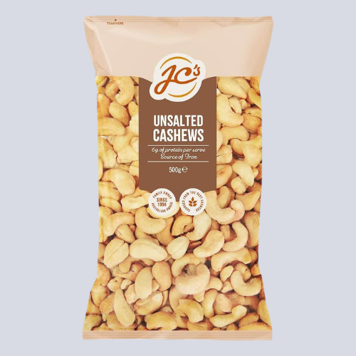 JC’s – Unsalted Cashews ｜500g