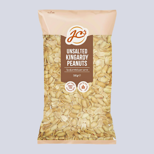 JC’s – Unsalted Kingaroy Peanuts | 500g