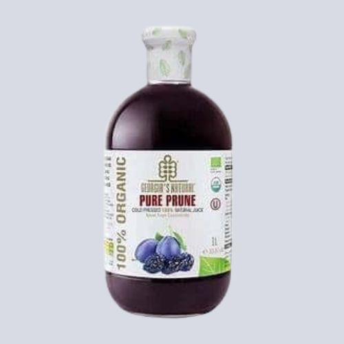 Juice - Prune ORGANIC 100% PURE Cold Pressed by Georgia's Natural 1L Bottle