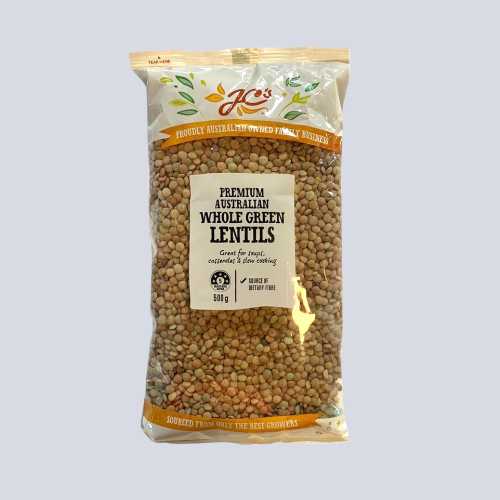 JC’s – Whole green lentils｜500g