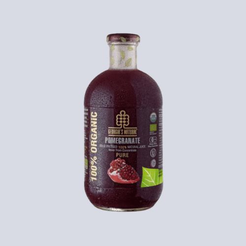 Juice - Pomegranate ORGANIC 100% PURE Cold Pressed by Georgia's Natural 1L Bottle