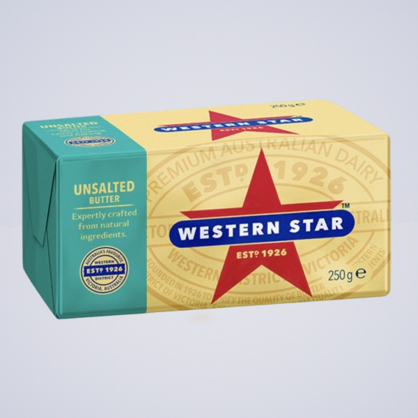 Butter – Unsalted Western Star 250g 1