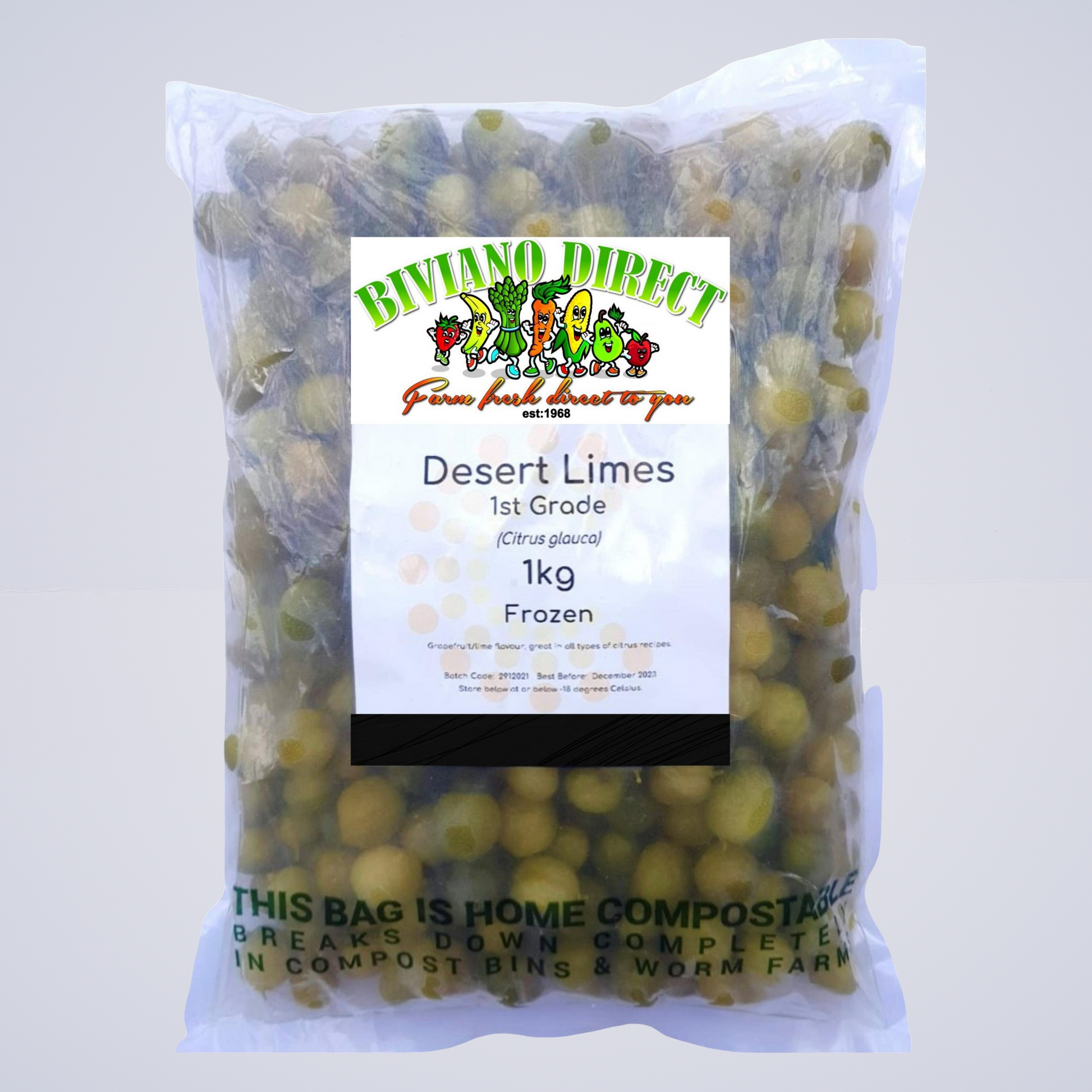 Desert Limes Australian Native Fruit (Frozen Whole)