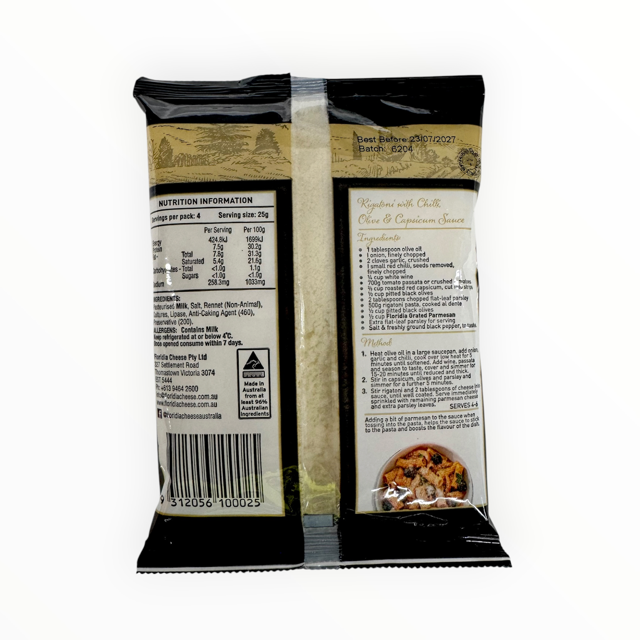 Floridia Parmesan Cheese Grated - 100g