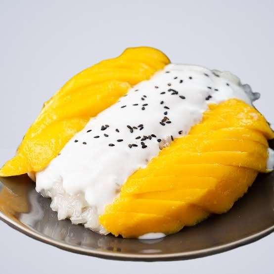 Frozen Mango Sticky Rice With Coconut Milk