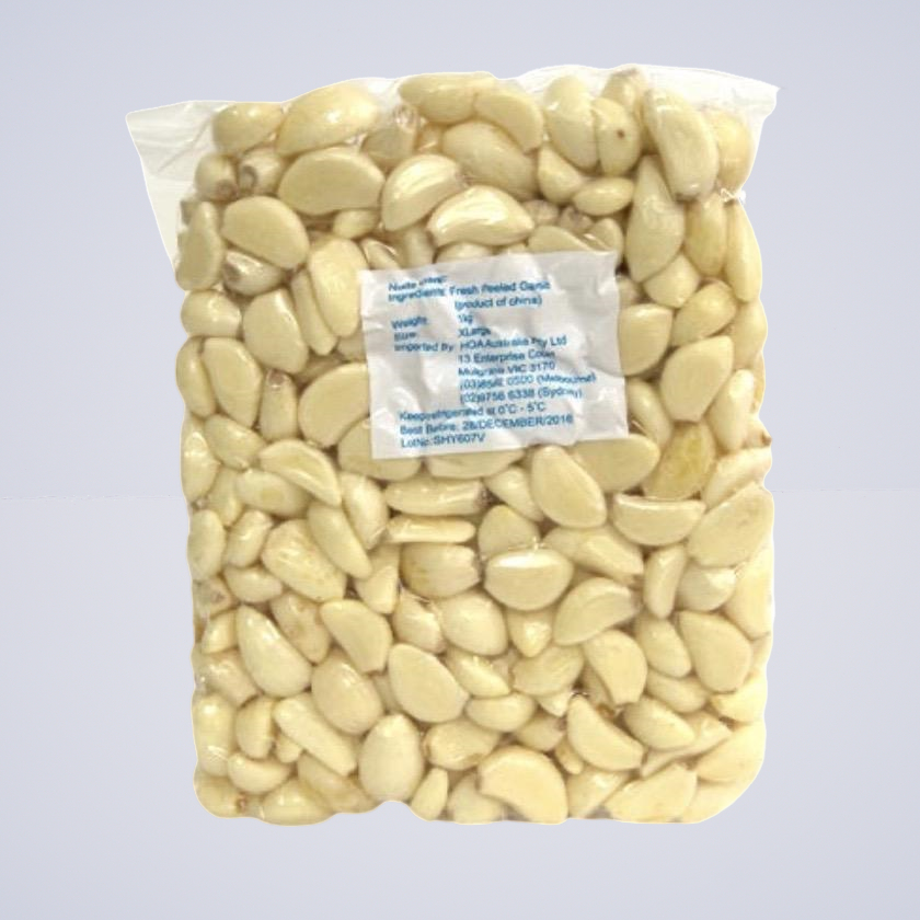 Garlic – Peeled Whole Cloves – 1kg Packet 1