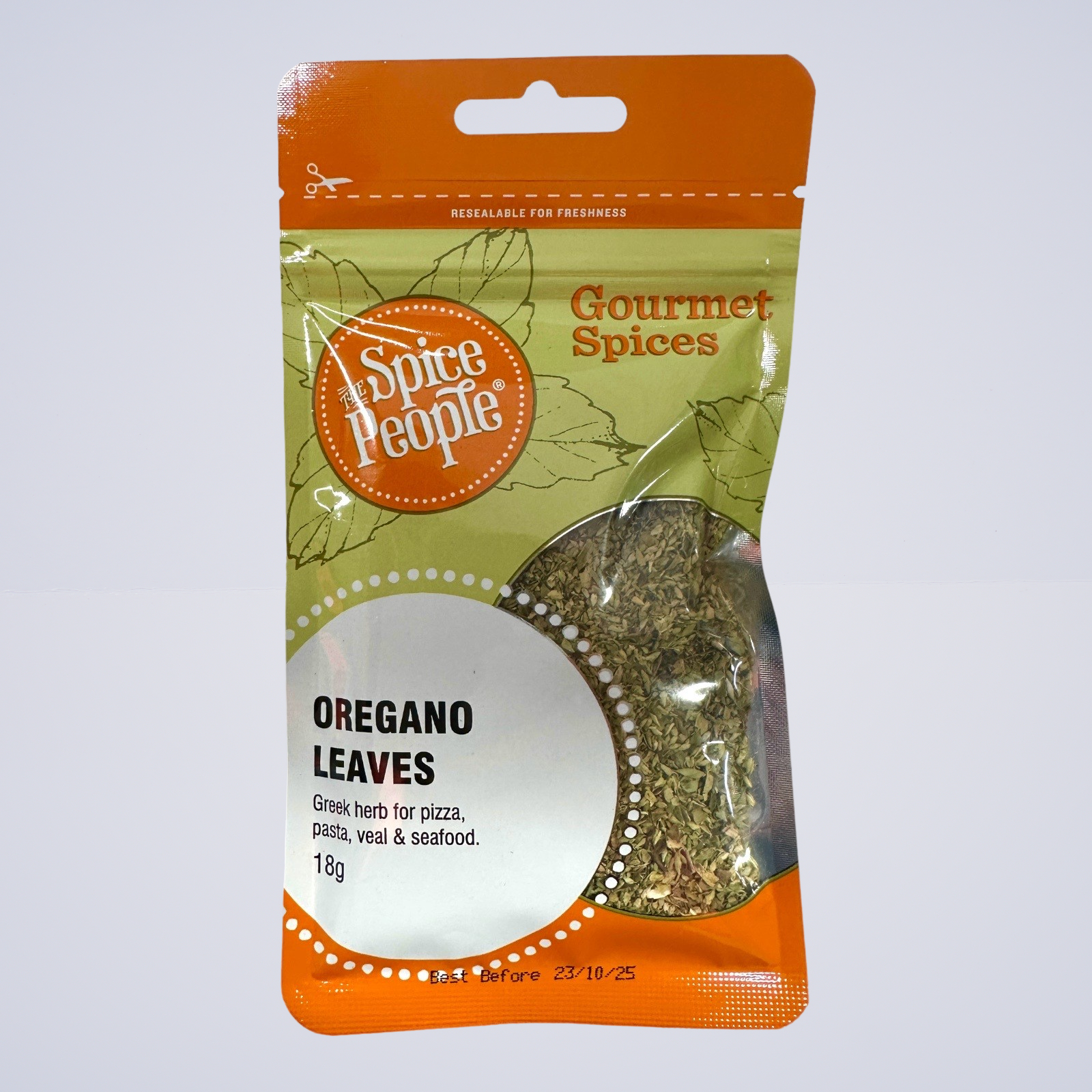 Herb – Oregano Leaves Dried 18g By Gourmet Spices