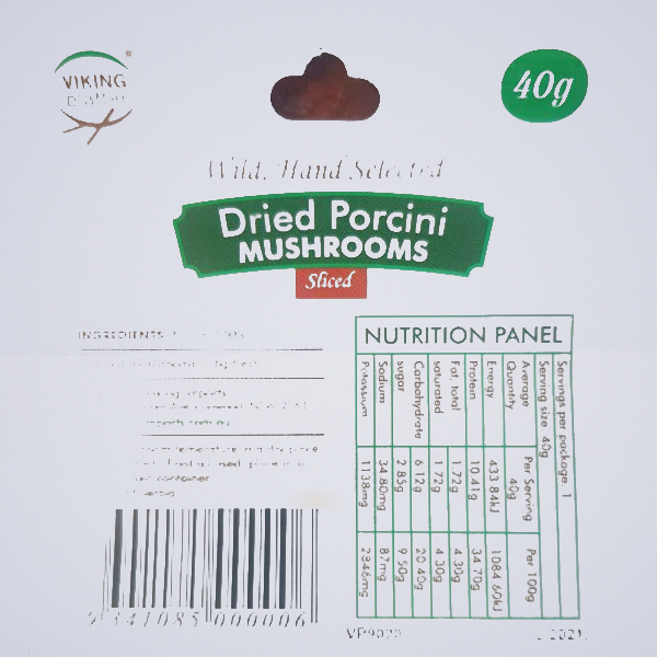 Mushroom – Porcini Dried Sliced (40g) Packet 1