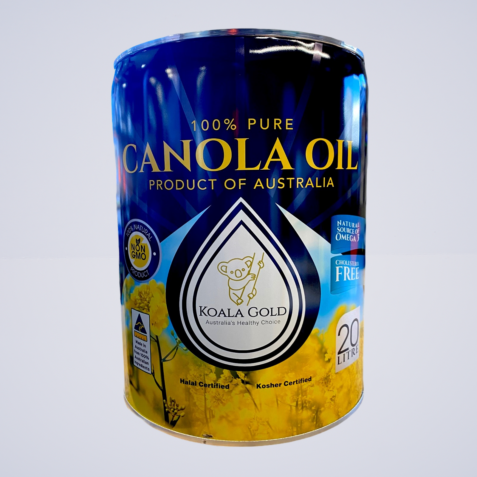Oil – Canola Oil Cholesterol Free 100% Australian Premium Grade 20 L Drum