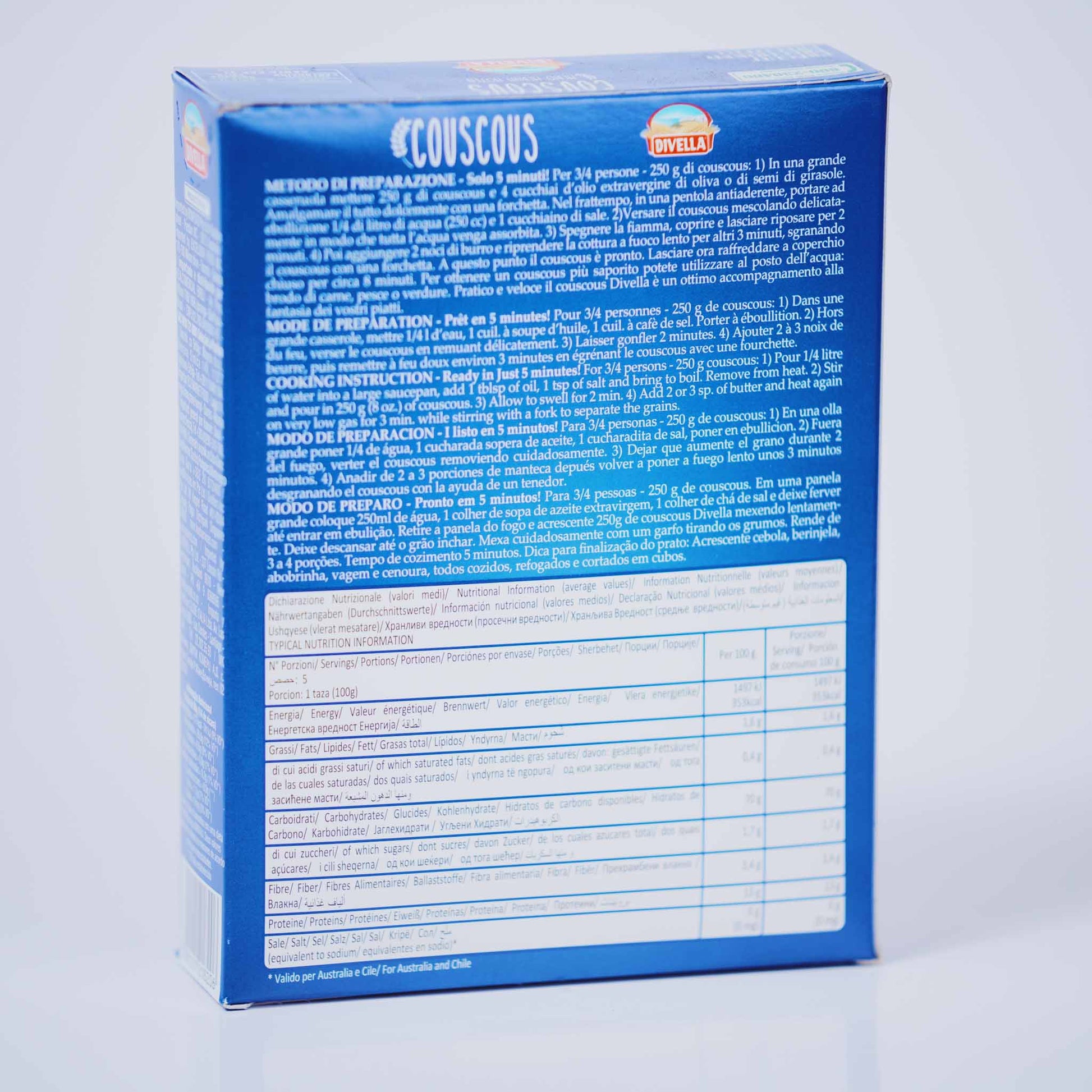 Pasta – Couscous Medium Size By Divella ｜500g