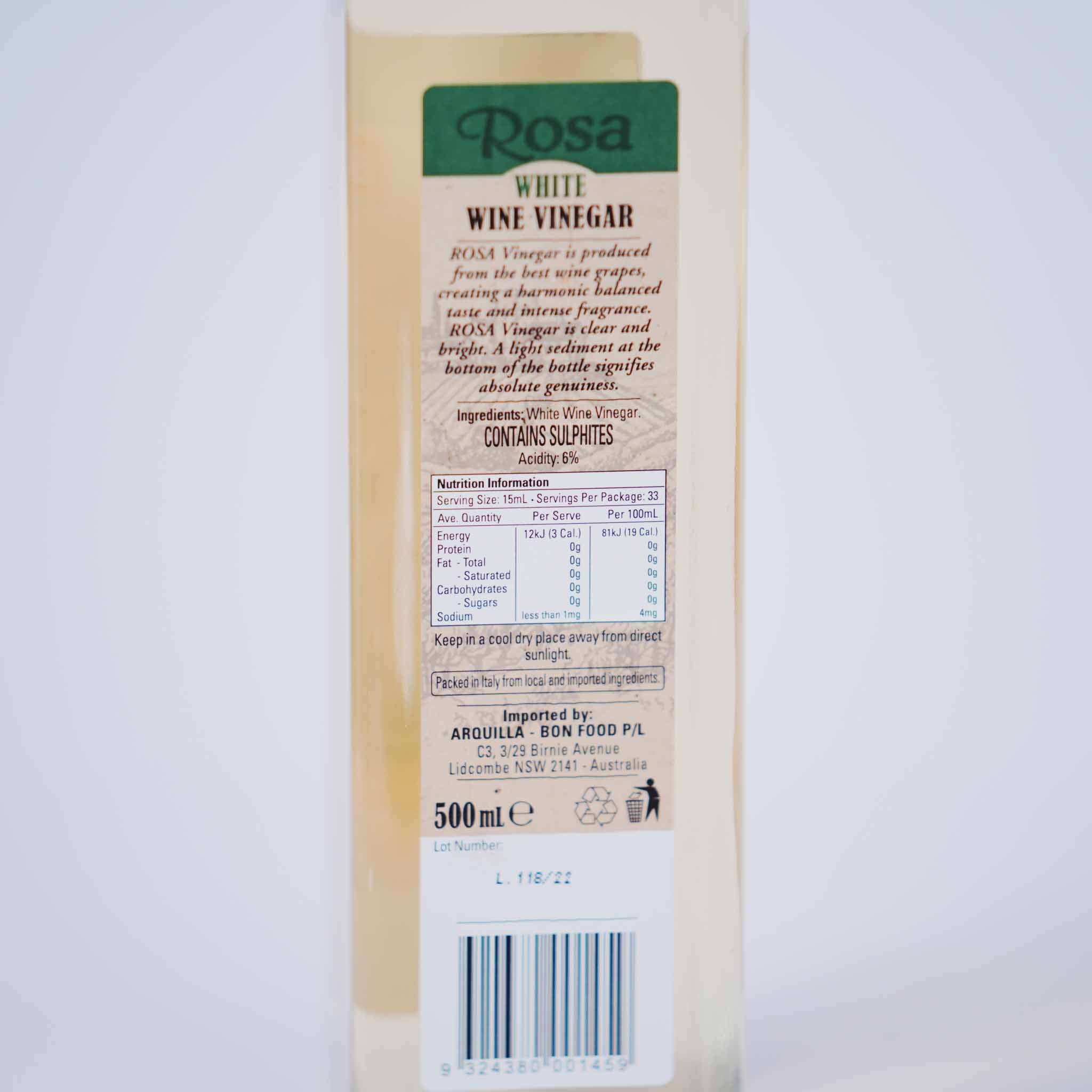 Vinegar – White Wine By Rosa ｜500ml