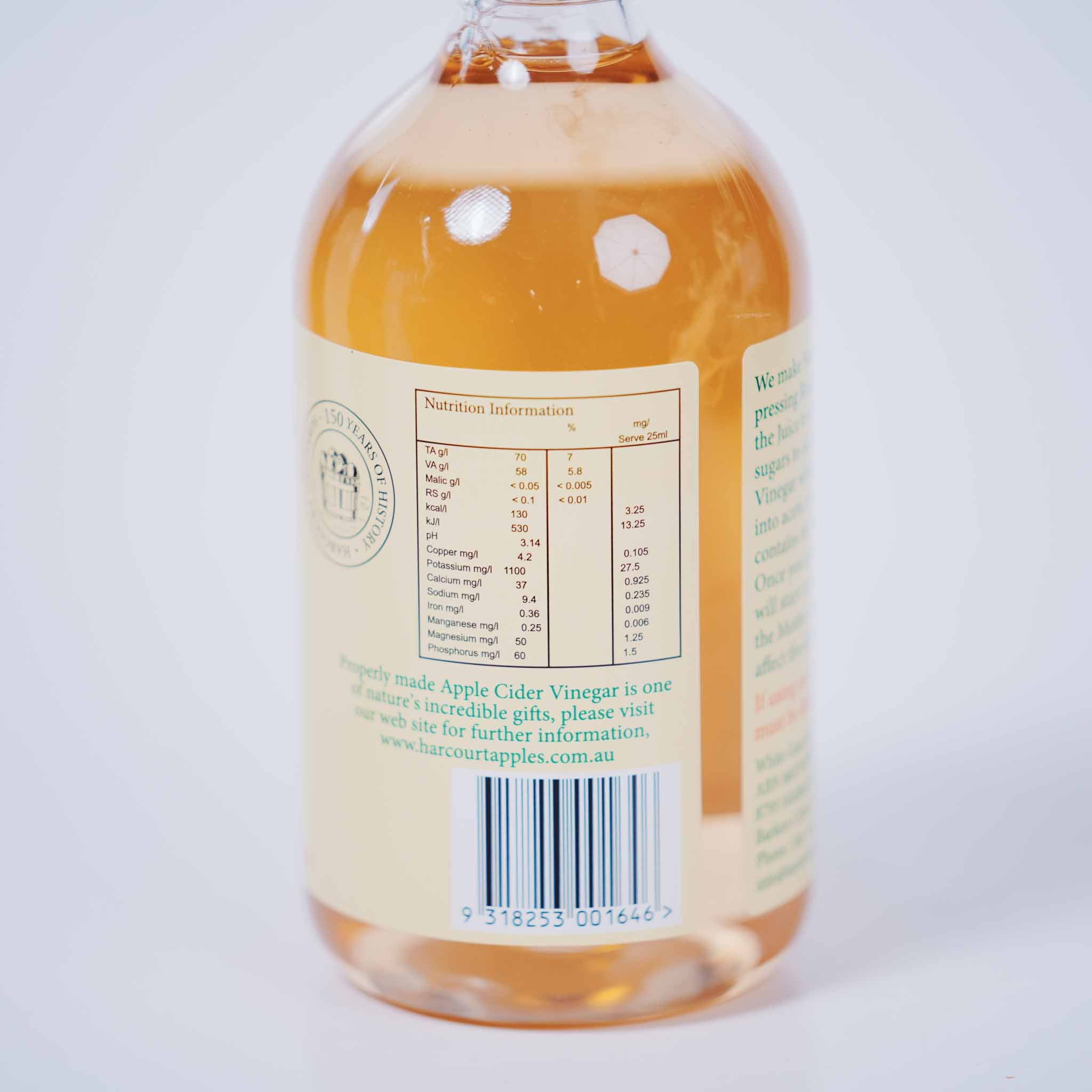 Vinegar – Apple Cider “with the mother” from Harcourt | 500ml