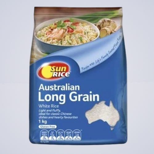 Rice – Australian Long Grain Gluten Free – By Sun Rice 1kg