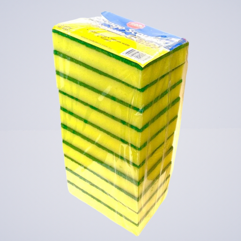 Sponge Scourer – (Green & Gold) 1