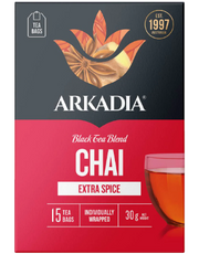 Arkadia Chai Tea Extra Spice Tea Bags - 15pk