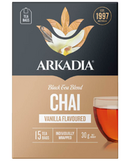 Arkadia Chai Tea Vanilla Tea Bags - 15pk